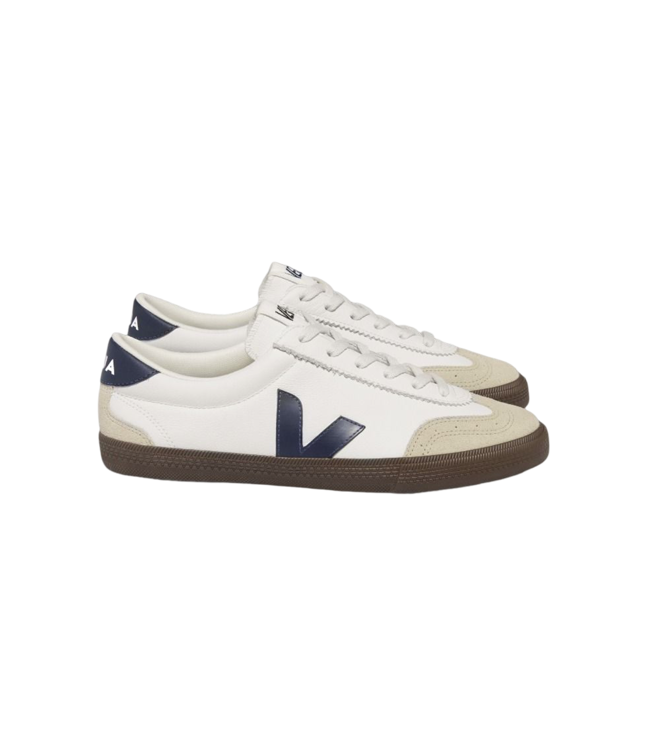 VEJA VOLLEY LEATHER WHITE NAUTICO BARK