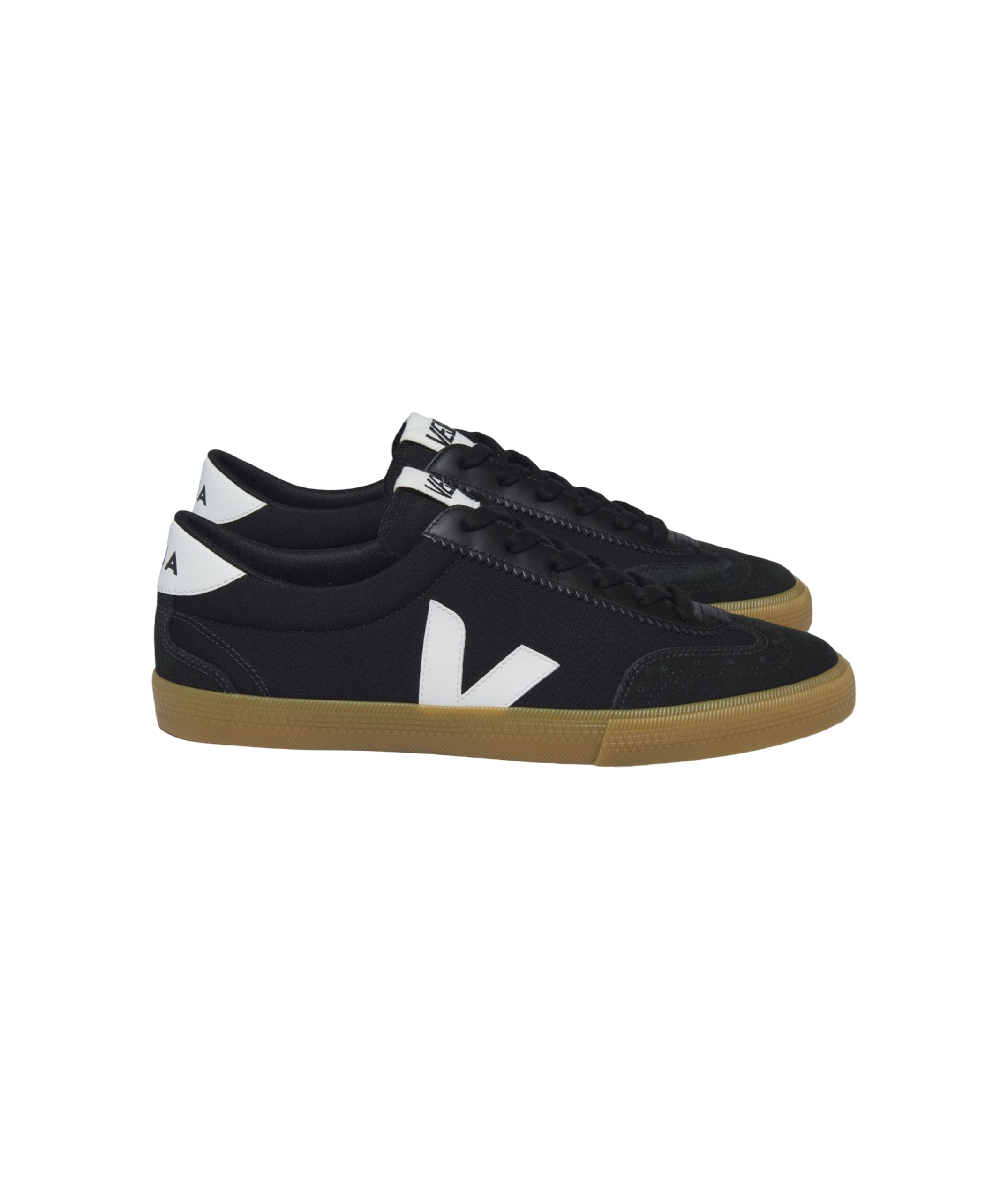 VEJA VOLLEY CANVAS BLACK WHITE NATURAL