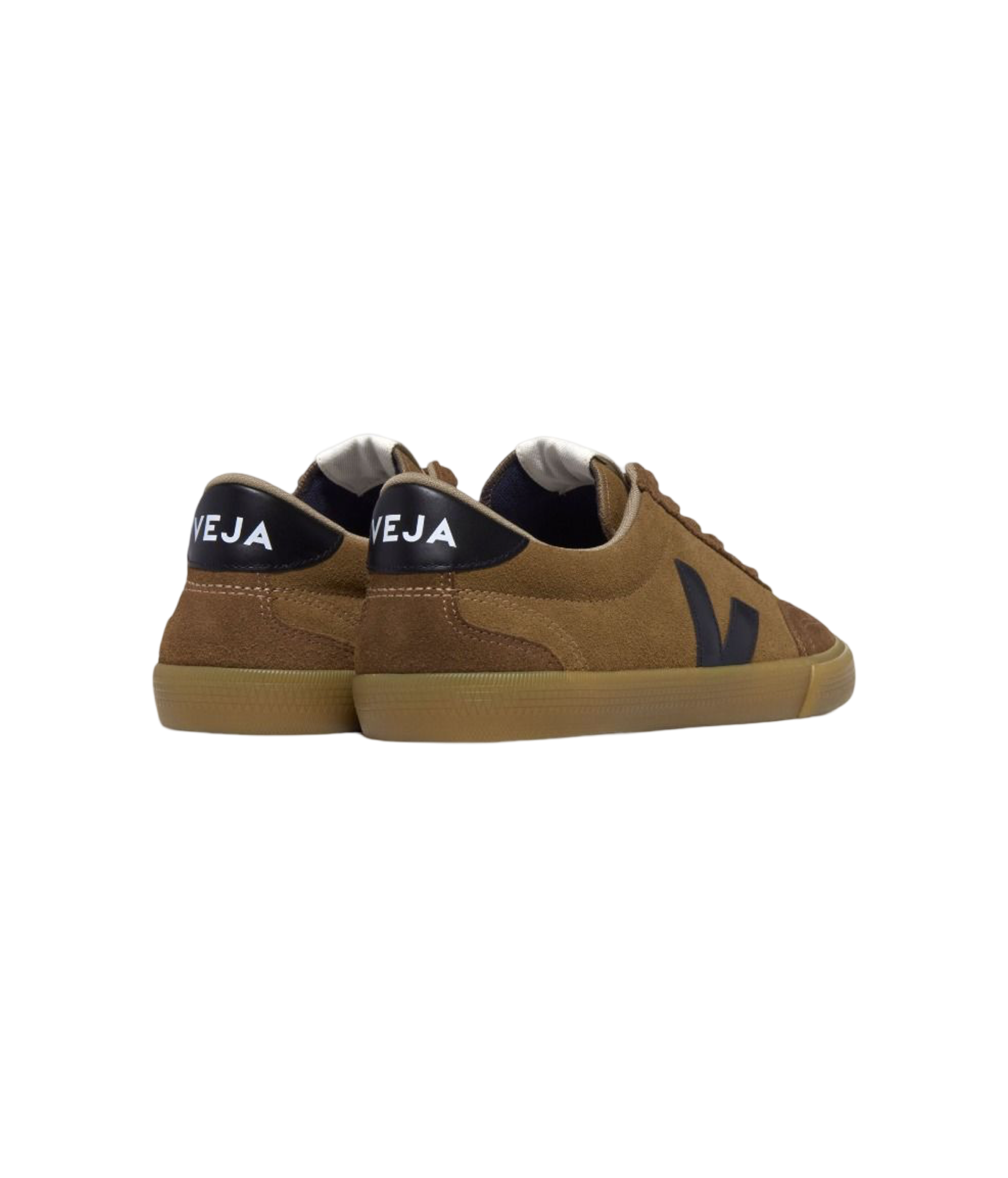 VEJA VOLLEY SUEDE CAMEL BLACK