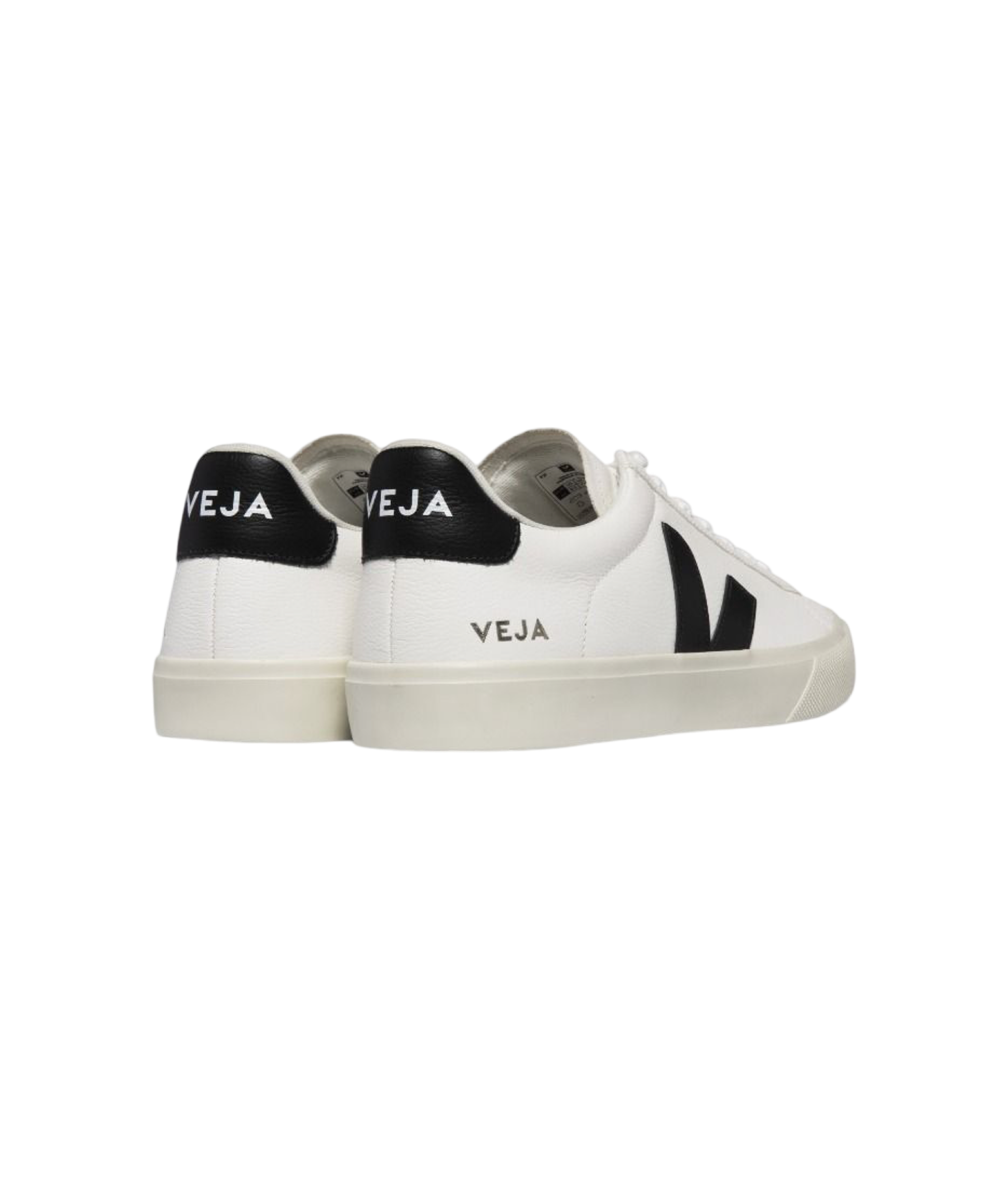 VEJA CAMPO LEATHER WHITE BLACK