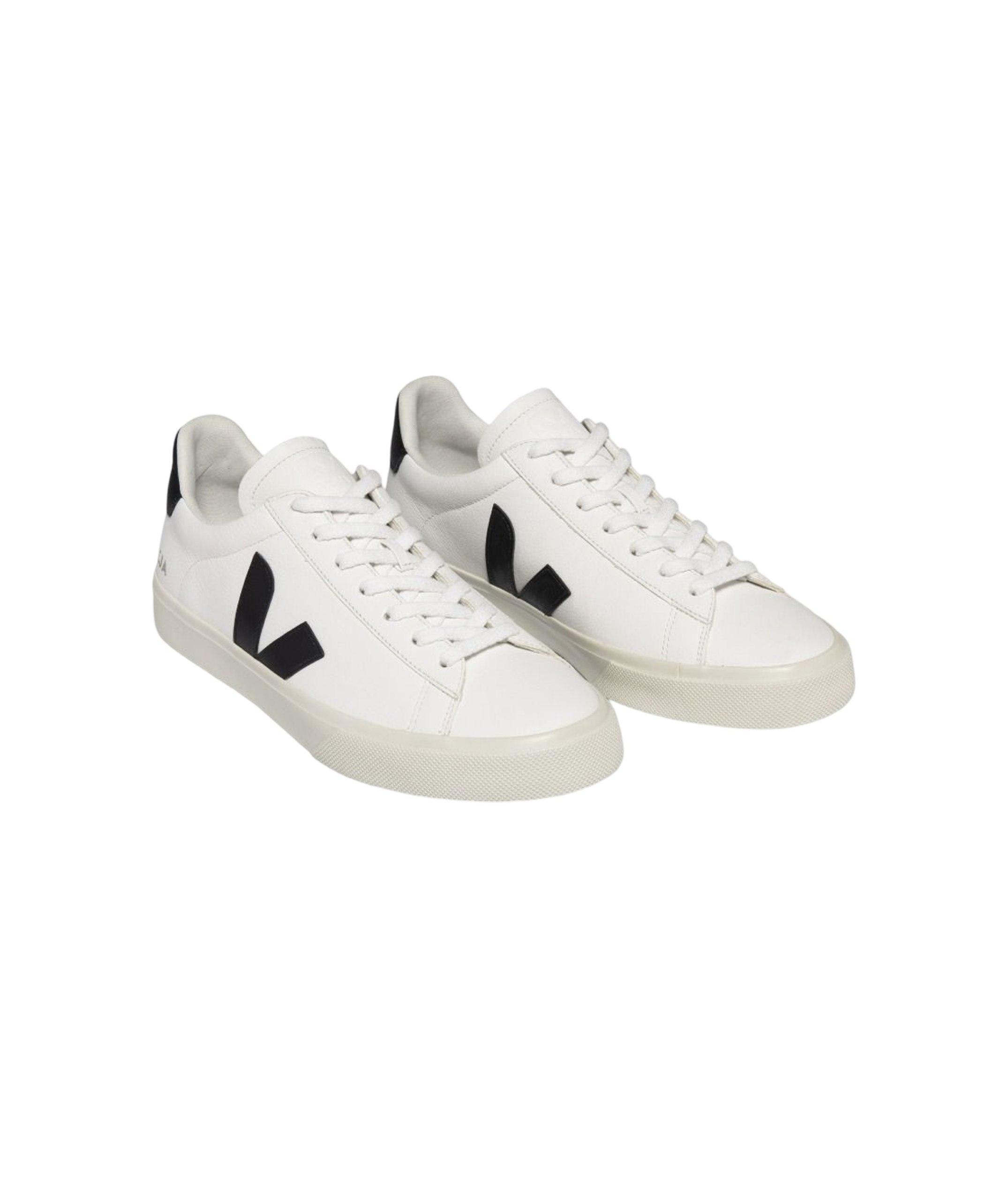 VEJA CAMPO LEATHER WHITE BLACK