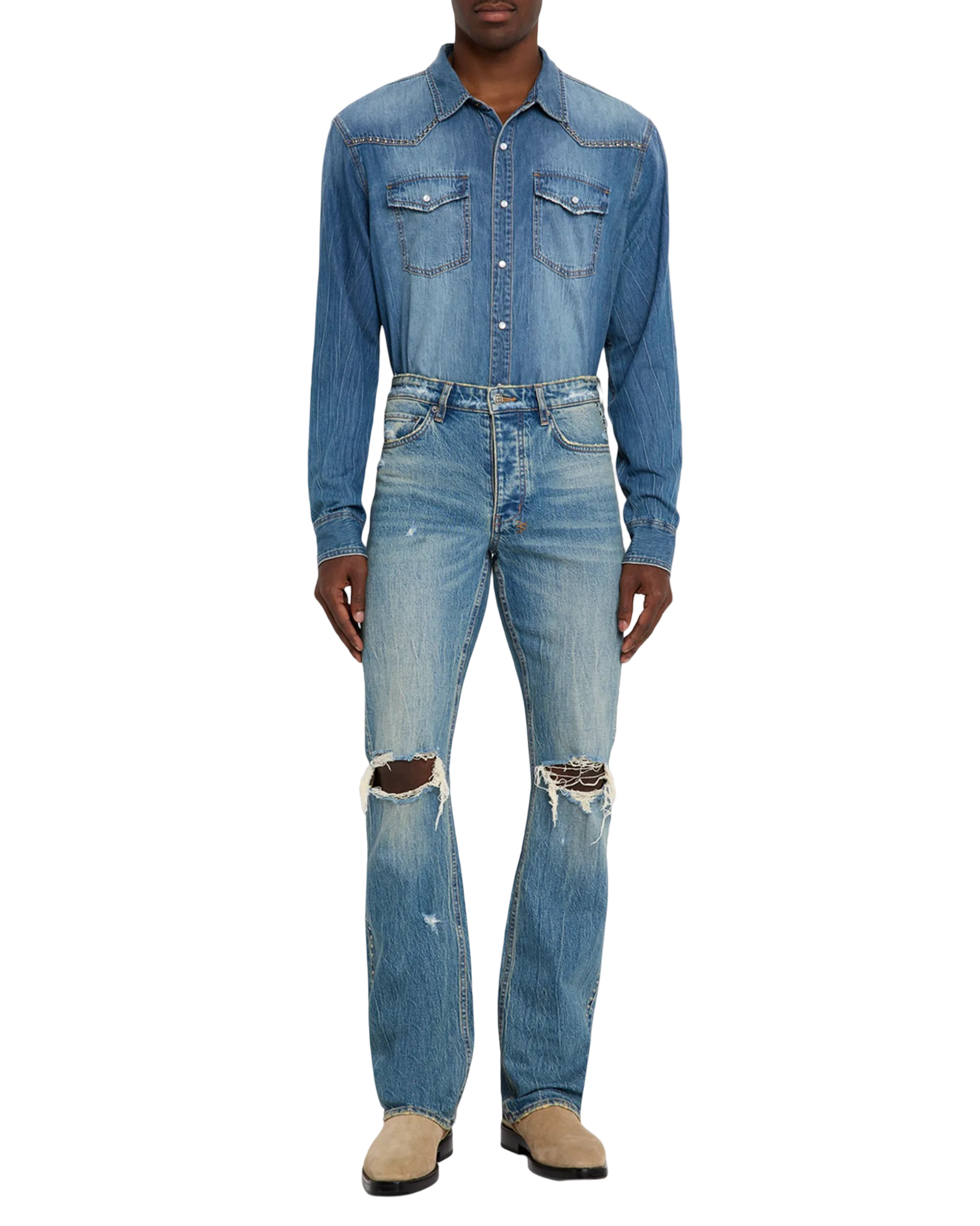 Bronko Texas Blue Studded