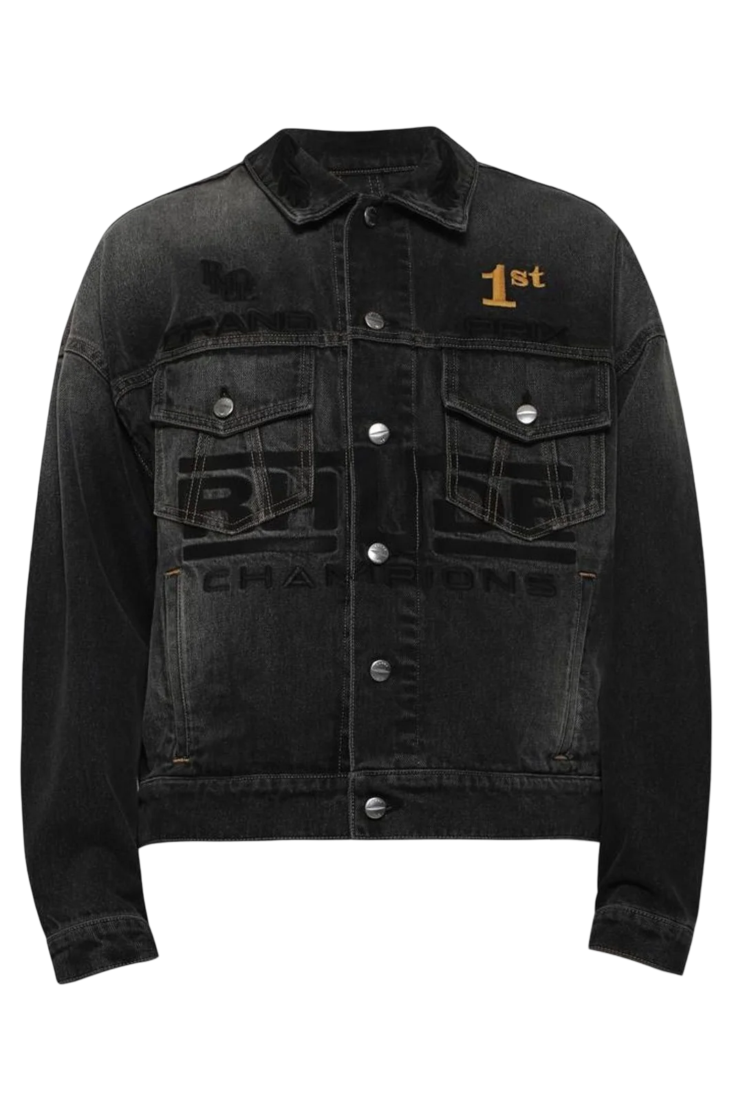 Tire Denim Trucker Jacket Agoura Black