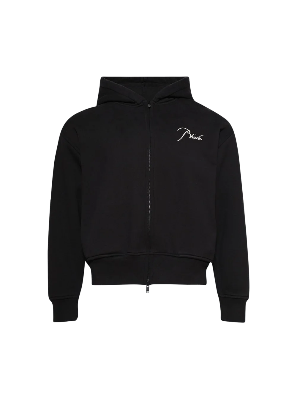 Classique Full Zip Hoodie Black/Whit